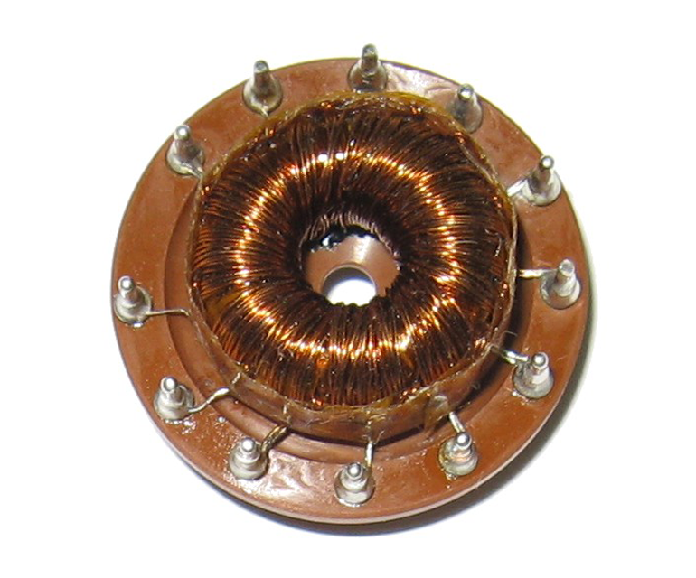 Transformer mounted on Custom Toroid Header with Through Hole Press in Pins